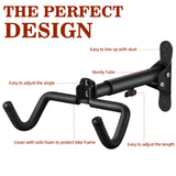 DIRZA Bike Wall Mount Garage Bike Rack Adjustable Bike Hanger Storage Bike in Garage Home,Horizontal Bike Hook Bike Holder for MTB,Road Bike,Hybrid DIRZA