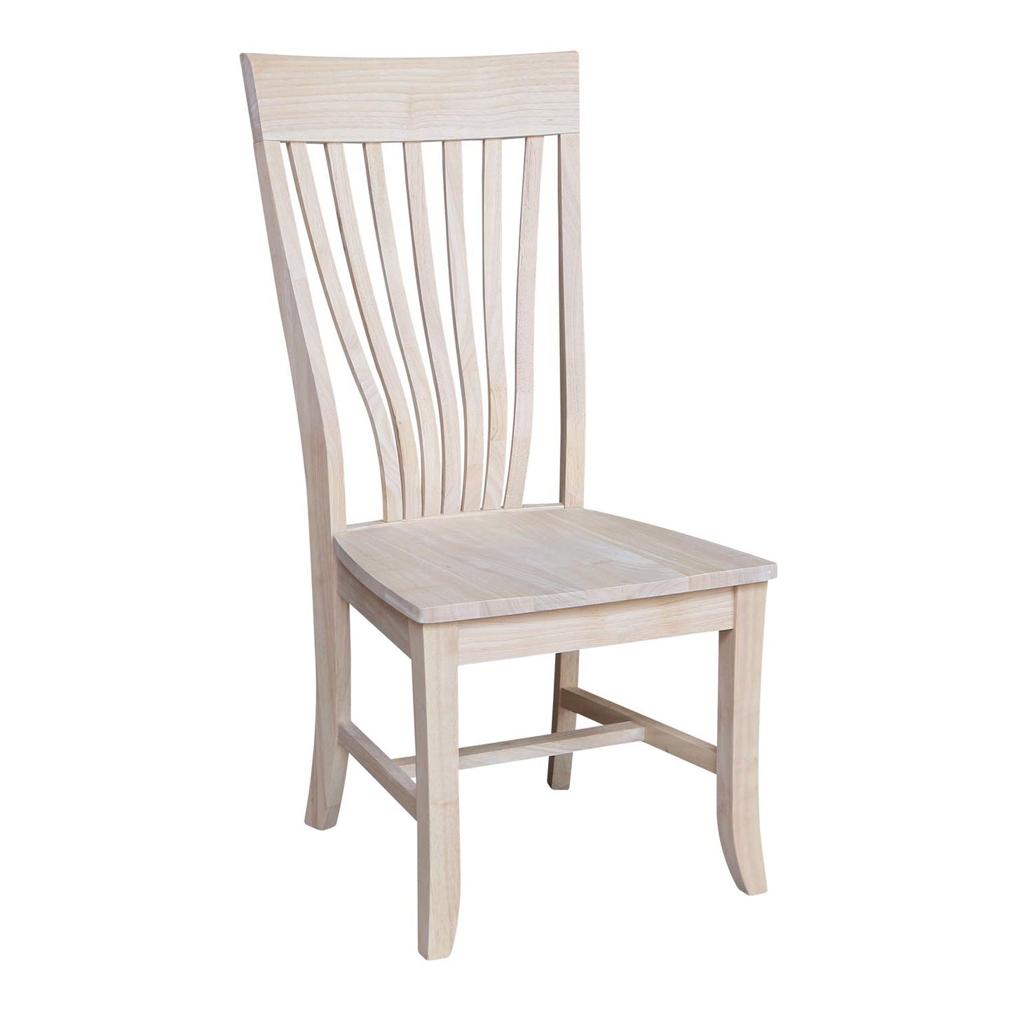 IC International Concepts International Concepts Amanda, Set of 2 Chair, Unfinished