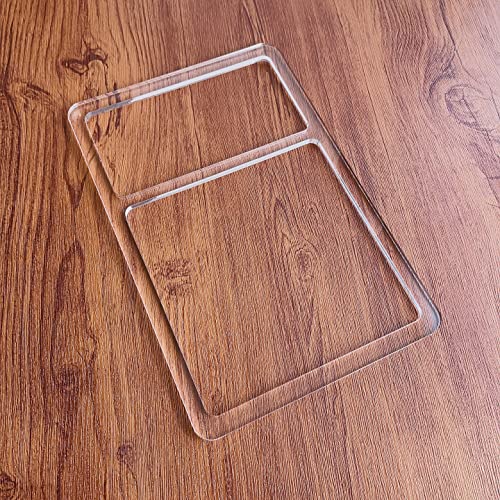 Rectangle 2 Pocket Valet Tray Router Templates, Clear Acrylic Template, Woodworking Router Template Phocaea