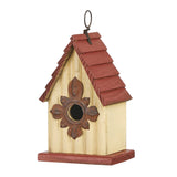 Glitzhome Wooden Bird House Indoor Outdoor Decor Hanging Garden Birdhouse 9" H glitzhome