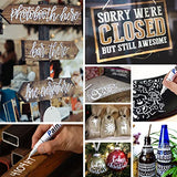 White Paint Pen Permanent Markers - 8 Oil Based Paint Markers for Tire, Wood, Rocks, Metal, Canvas, Plastic, Dark Surface, Medium Tip, Waterproof DAPAWIN