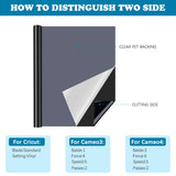 HTVRONT Permanent Vinyl for Cricut-12 Pack 12 Inch by 5 Feet Permanent Vinyl Rolls, Adhesive Vinyl for Cricut，Silhouette, Cameo Cutters, Signs, HTVRONT