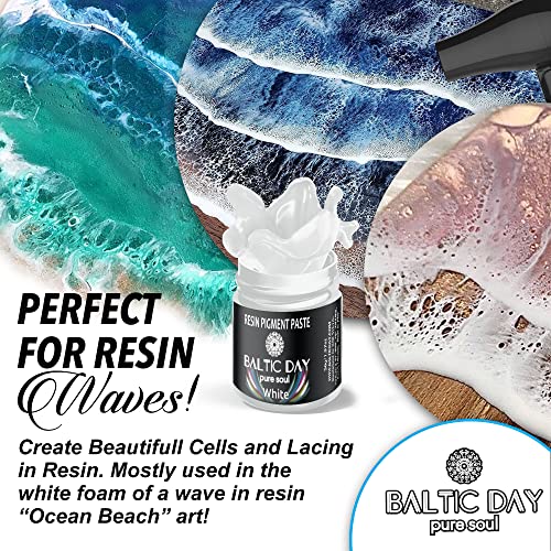 BALTIC DAY - 30 Pigment Pastes for Epoxy Resin Set - Epoxy Resin Color Pigment Paste - Opaque Resin Paste | Epoxy, Resin Art Paste | Resin Paste - WoodArtSupply