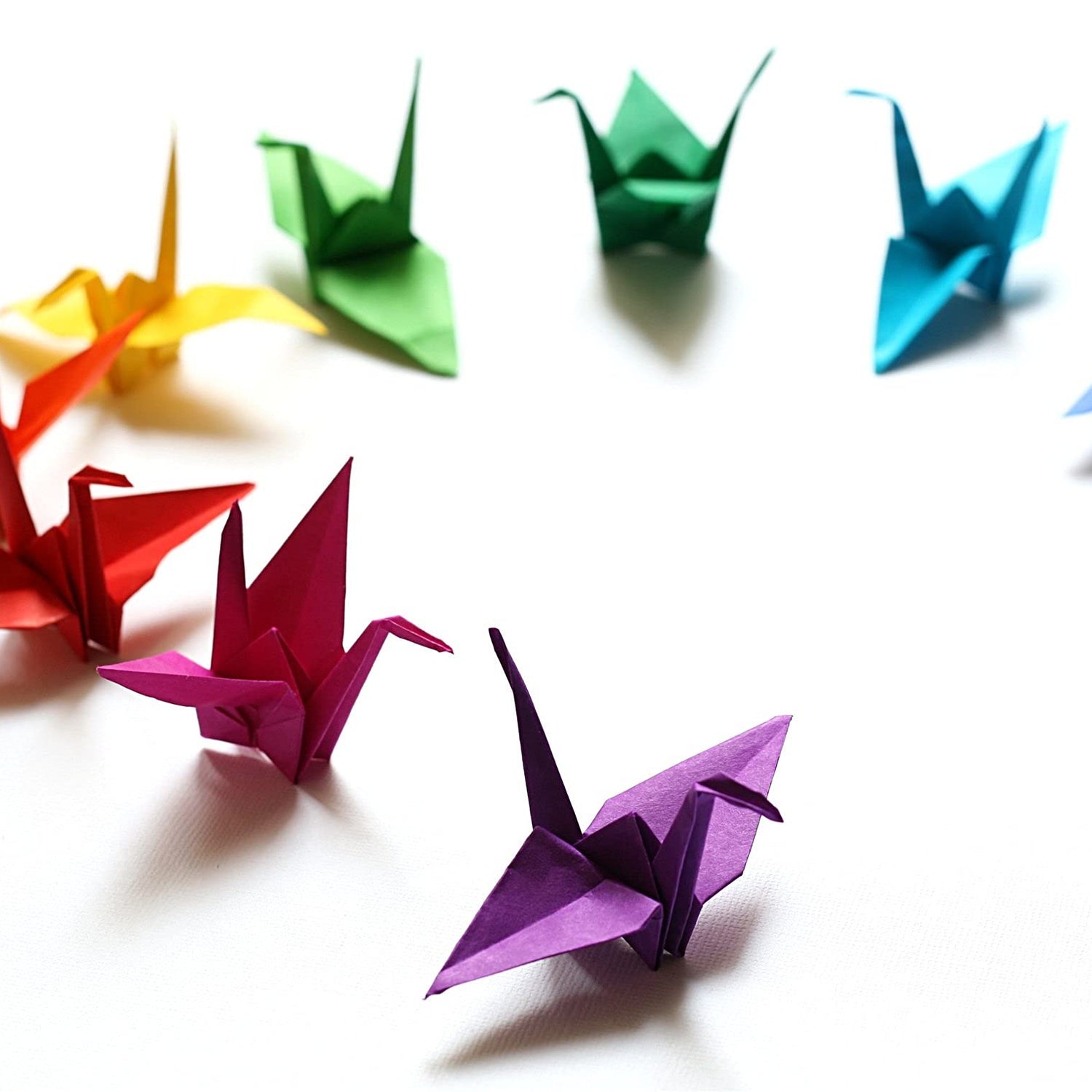 BUBU Origami Paper Kit 1000 Sheets 6 Inch Square Double Sided Color 20 Vivid Colors for Beginners Trainning and School Craft Lessons BUBU