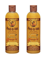 HOWARD Feed n Wax Wood & Conditioner Beeswax Polish, Orange, 16 Fl Oz, Pack of 2 Howard Products