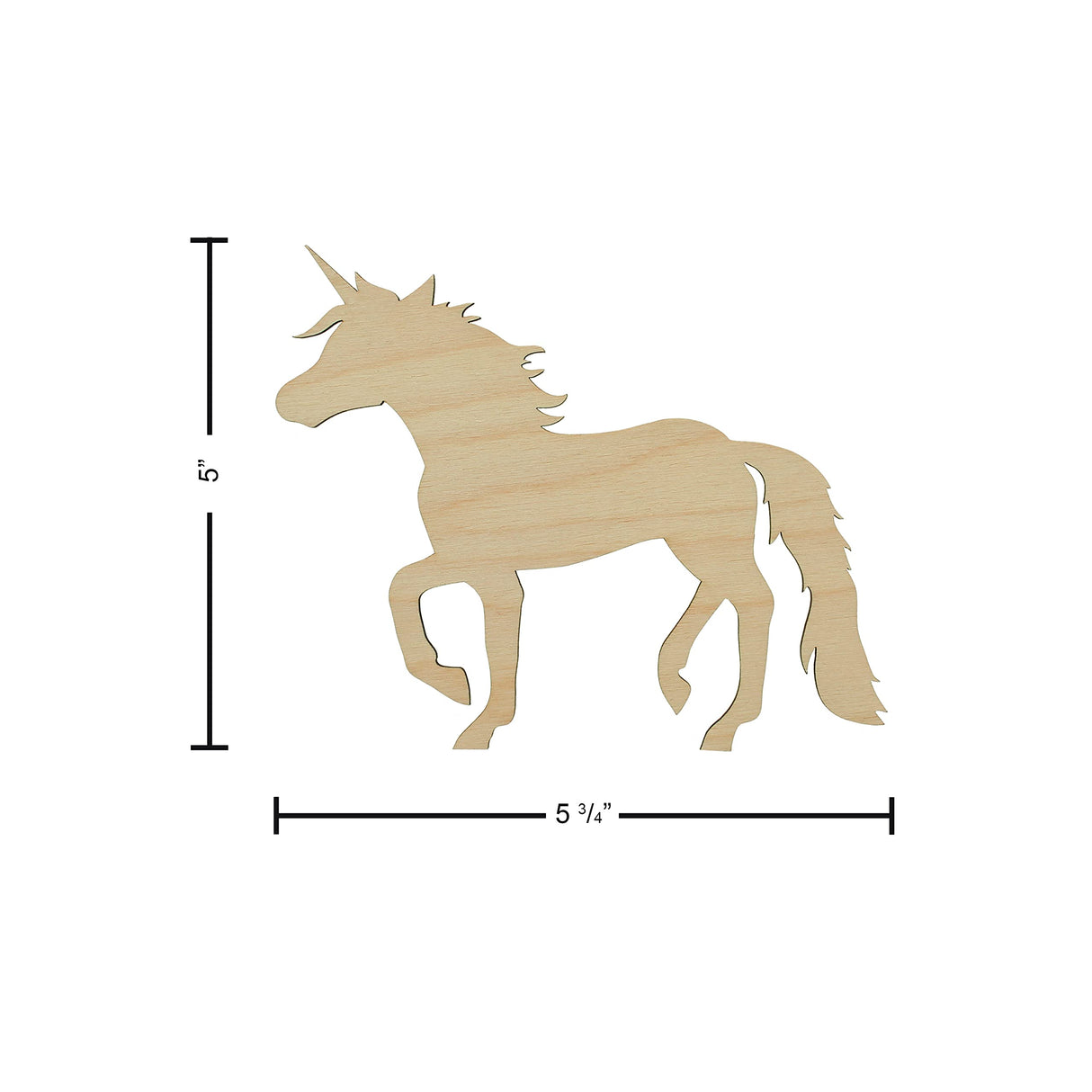 Essentials By Leisure Arts Arts Flat Wood Shape 24pc Unicorn Essentials By Leisure Arts