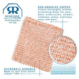 REDECKER 2-Ply Woven Copper Scrubbing Cloth - Durable and Non-Abrasive Scrubber, Machine Washable, Alternative to Chore Boy Copper Scrubber, Copper REDECKER
