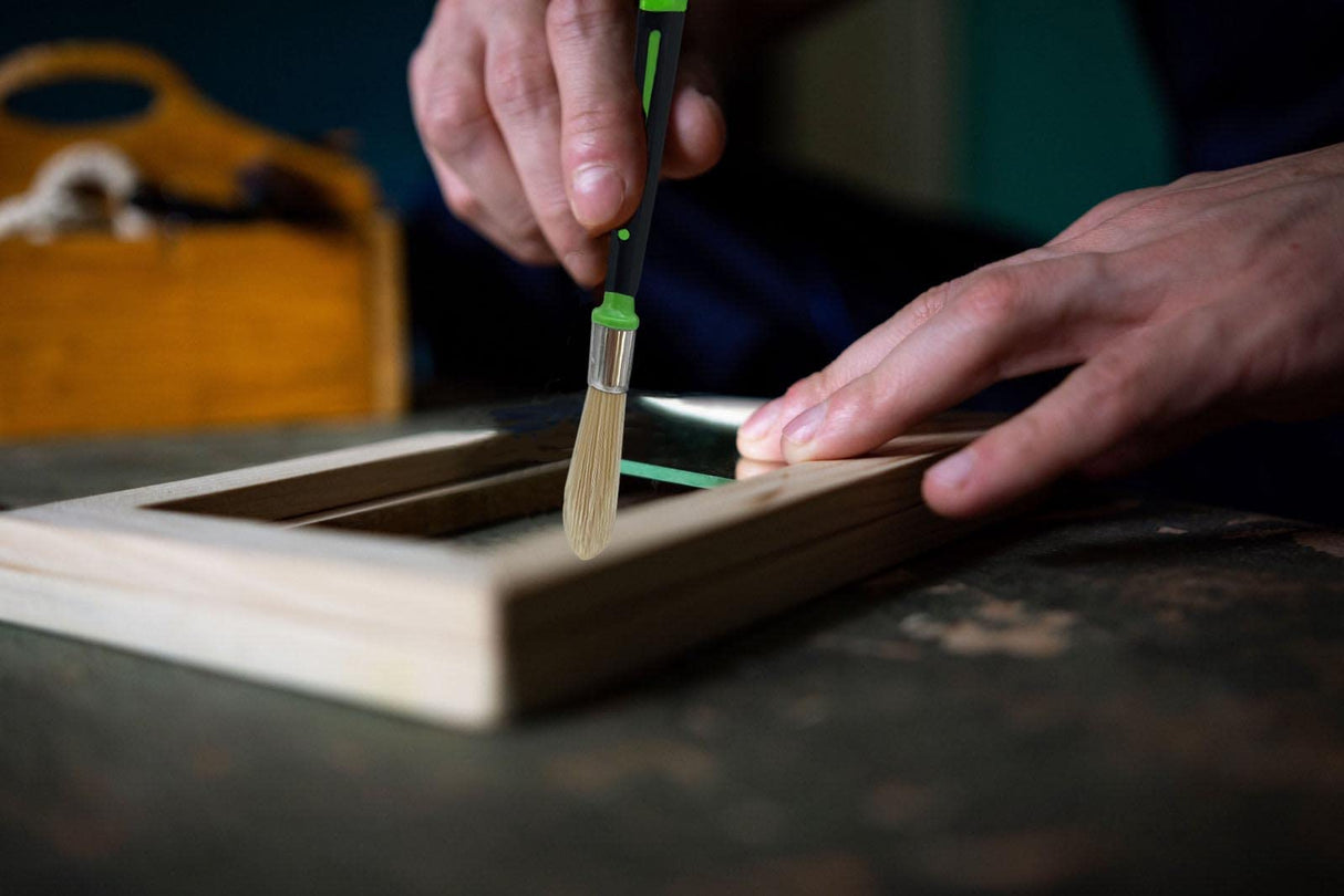 Magimate Small Paint Brushes for Touch Ups, Trim Stain Brushes for Sash, Baseboards, House Wall Corners and Art Application, Multi-Pack of 2 Sizes: Magimate