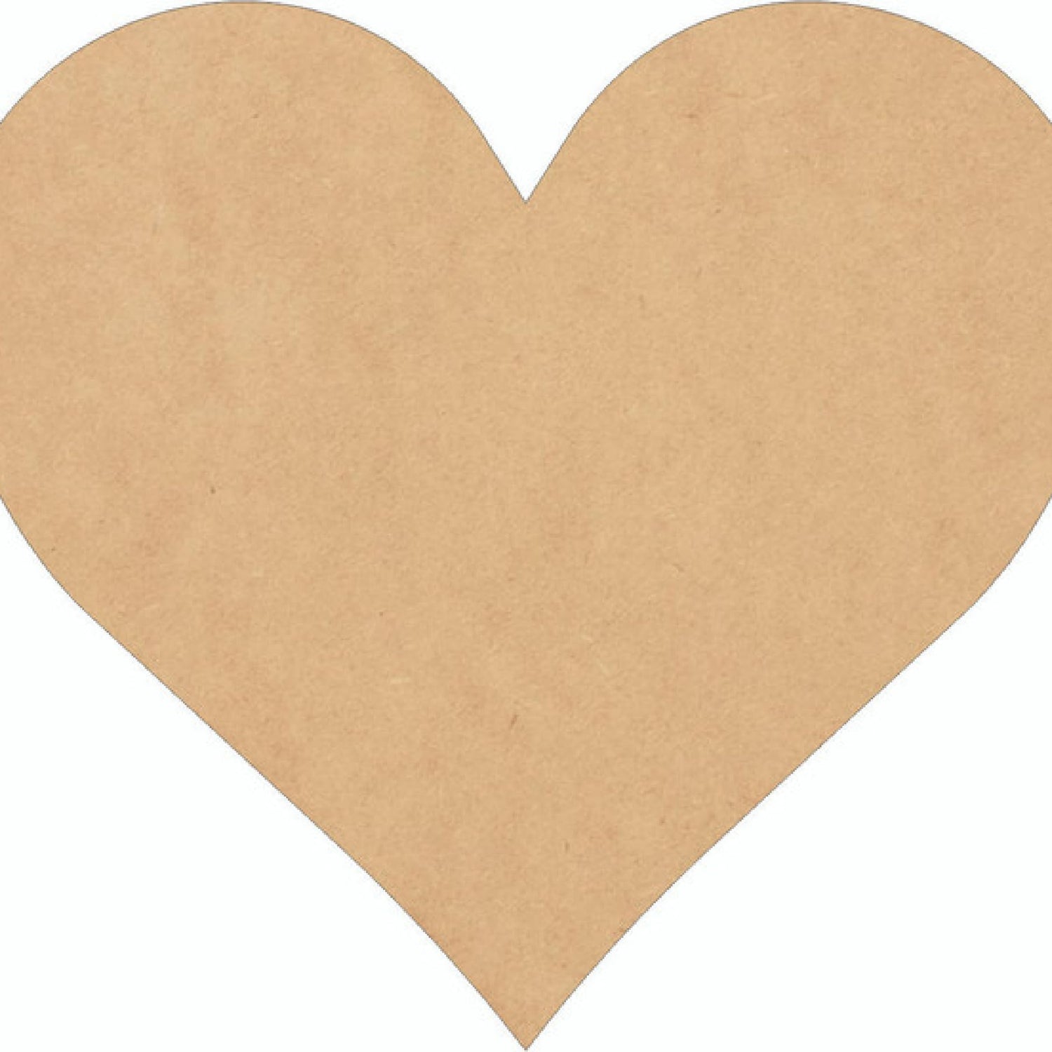 Wooden Valentine Heart 5 Inch Shape, Unfinished Wood Love Heart Craft Cutout, Blank Door Hanger NEXTCraft