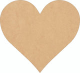 Wooden Valentine Heart 5 Inch Shape, Unfinished Wood Love Heart Craft Cutout, Blank Door Hanger NEXTCraft