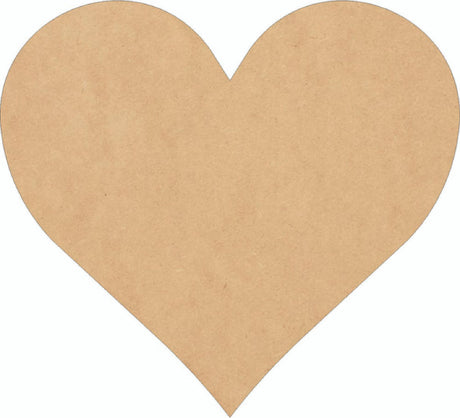 Wooden Valentine Heart 5 Inch Shape, Unfinished Wood Love Heart Craft Cutout, Blank Door Hanger NEXTCraft