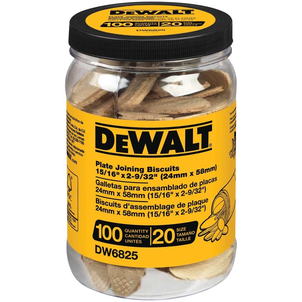 DEWALT, DW6825, Tube Biscuits - Size 20 DEWALT