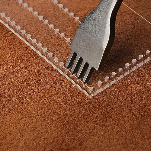 RIVEENY Leather Craft Clear Eyeglasses Case Glasses Bag Template Set Acrylic Leather Pattern Stencil Template Leather Craft Accessories Handmade RIVEENY