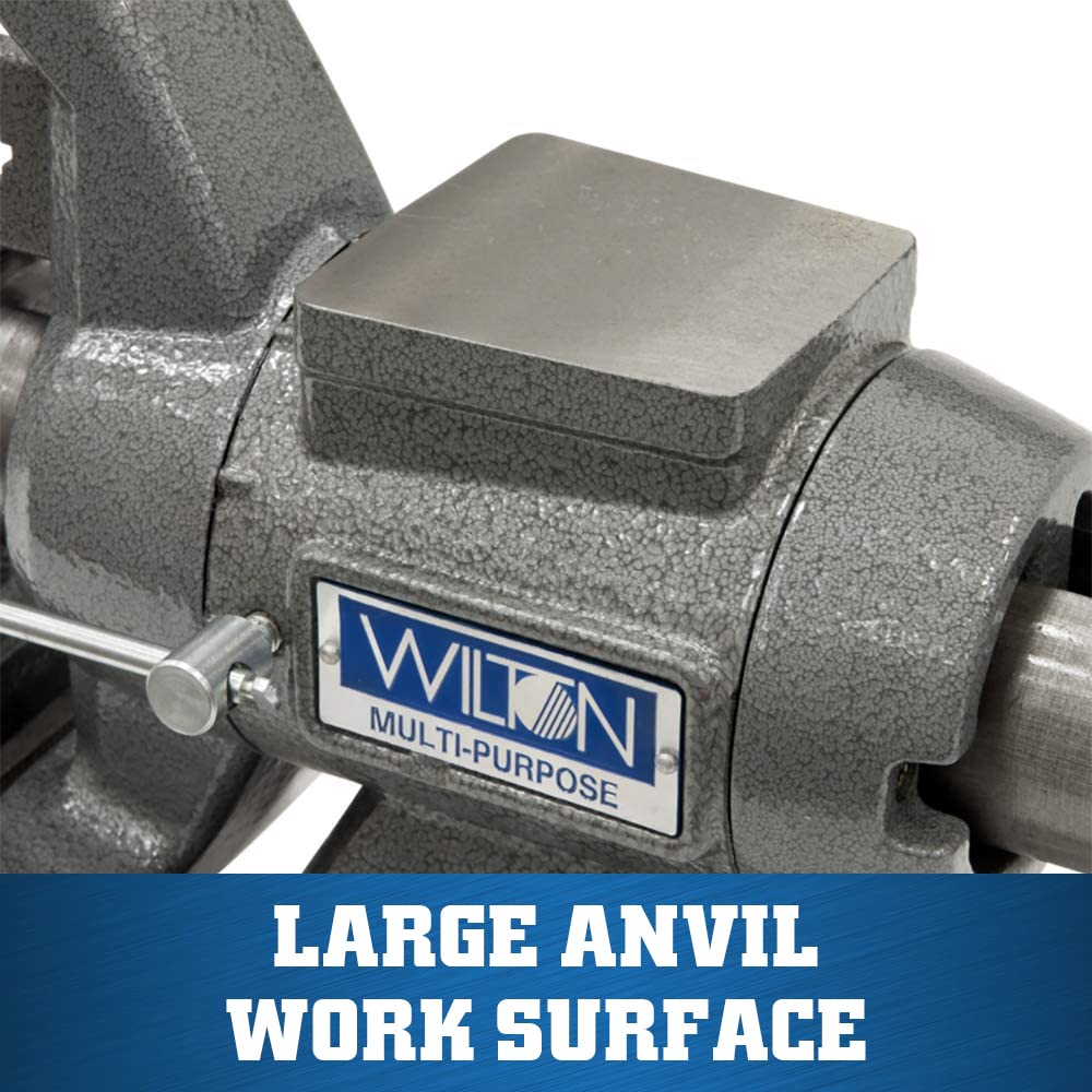 Wilton 5-1/2" Multi-Purpose Bench Vise, 360° Rotating Head & Base, 5" Max Opening (Model 550P) Wilton Tools
