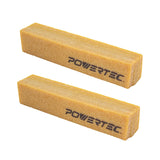 POWERTEC 71002-P2 Abrasive Cleaning Stick for Sanding Belts & Discs | Natural Rubber Eraser - Woodworking Shop Tools for Sanding Perfection, 2PK POWERTEC
