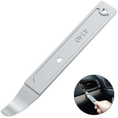 Kathleno 4140 Pry Tool, Pry Bar Trim Removal Tool Pry Tool, Pocket Mini Pry Bar, Door Panel Removal Tool, Removing Auto Trim Interior and Exterior