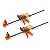 Jorgensen 24" One Hand Clamp/Spreader - 2-pack, Medium Duty, E-Z Hold Bar Clamps Set Jorgensen