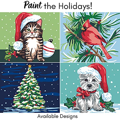 Plaid Fall Bird Modern Kit, 14" x 14" Paint by Numbers for Adults and Kids, Easy-to-Follow DIY Crafts, Art Supplies with A Textured Finish, 17914 Plaid