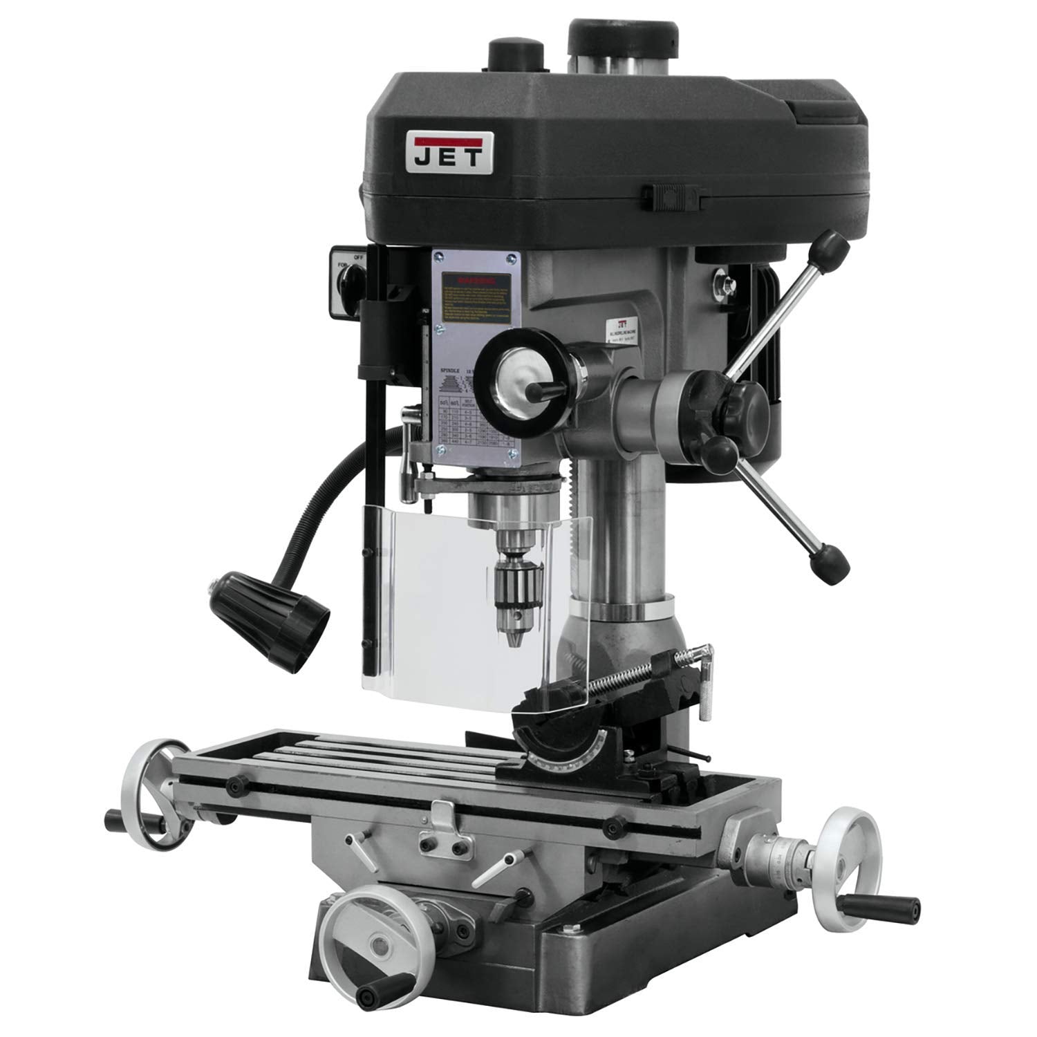 JET 15-Inch Mill/Drill Machine with R-8 Taper, 1 HP, 1Ph 115/230V (Model JMD-15) Jet