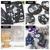 Shuttle Art White Paint Pen, 20 Pack Fine Tip Acrylic Paint Pens, Water-Based Quick Dry Paint Markers for Rock, Wood, Metal, Plastic, Glass, Canvas, Shuttle Art