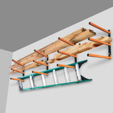 Homydom Wood Organizer and Lumber Storage Metal Rack with 3-Level Wall Mount, 2 Pack Homydom