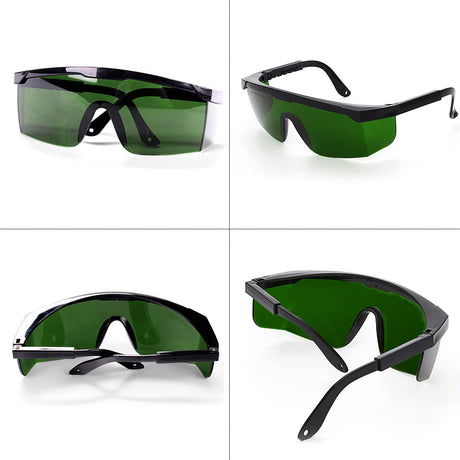 FreeMascot IPL 200nm-2000nm Laser Safety Glasses for Laser Hair Removal Treatment and Laser Cosmetology Operator Eye Protection with Case (Green) FreeMascot