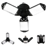 LED Garage Light, 80W 8000 Lumen LED Garage Ceiling Lights with 3 Adjustable Panels E26/E27 LED Shop Lights, 6500K Daylight Light Bulb Fixture LED Meiqils