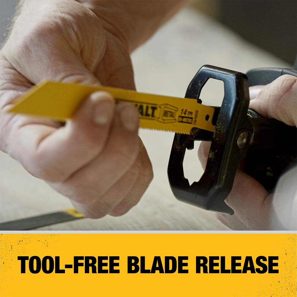 DEWALT ATOMIC 20V MAX* Reciprocating Saw, One-Handed, Cordless, Tool Only (DCS369B) DEWALT