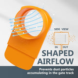 POWERTEC 70295-P4 4-Inch Integrated Blast Gate Clog Resistant, Anti Gap Tapered ABS Plastic Fitting for Dust Collection Systems – 4 Pack POWERTEC