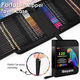 iBayam 123-Pack Colored Pencils Set with Gift Case, 3-Color Sketch Pad, Coloring Book, Professional Artist Drawing Pencils Kit Art Supplies for iBayam