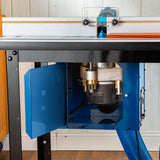 Router Table Dust Bucket w/Dual Port - Dust Collector Woodworking Bucket Mounted on Side or Back - Router Table Accessories Compatible w/Full-Size ROCKLER