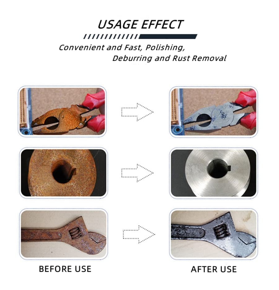 5PCS Non Woven Abrasive Buffing Wheels Polishing Wheel Drill Attachment Set, 2 Inch Scouring Pads Abrasive Mushroom Wheel Polishing Wheel with 1/4" Banmo Abrasive