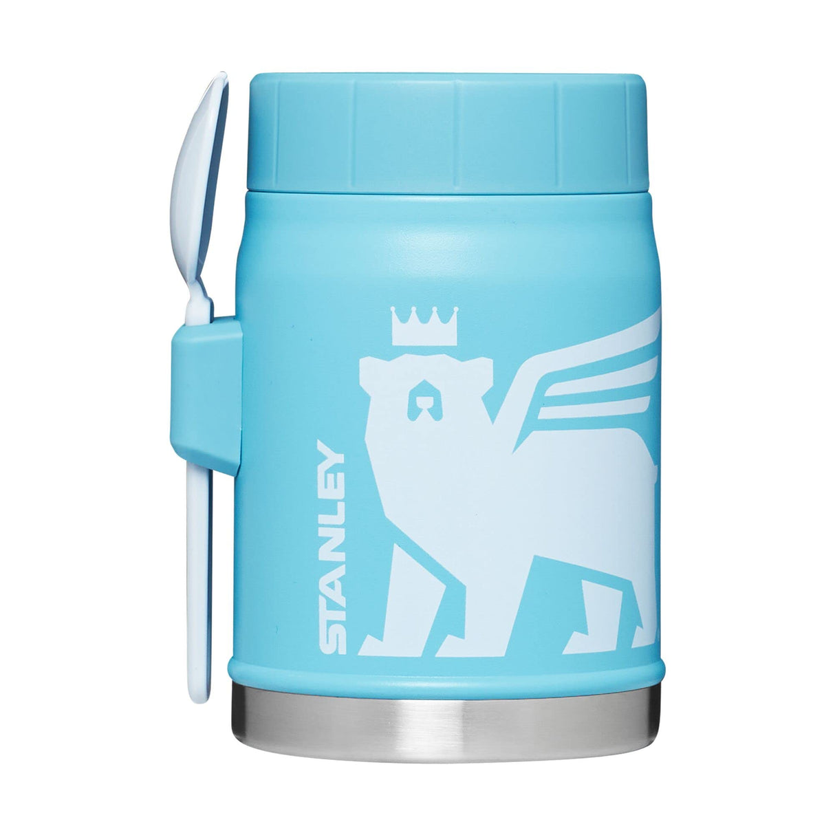 Stanley Heritage Insulated Food Jar for Kids (8 and Above) with Spork, 14oz Stainless Steel Kids’ Lunch Box, Dishwasher Safe and BPA-Free STANLEY