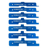 POWERTEC 7pc Set Router Table Setup Bars, Aluminum Setup Blocks Height Gauge Set for Table Saw, Band Saw Accessories, Woodworking | 3-Gauges-in-One, POWERTEC