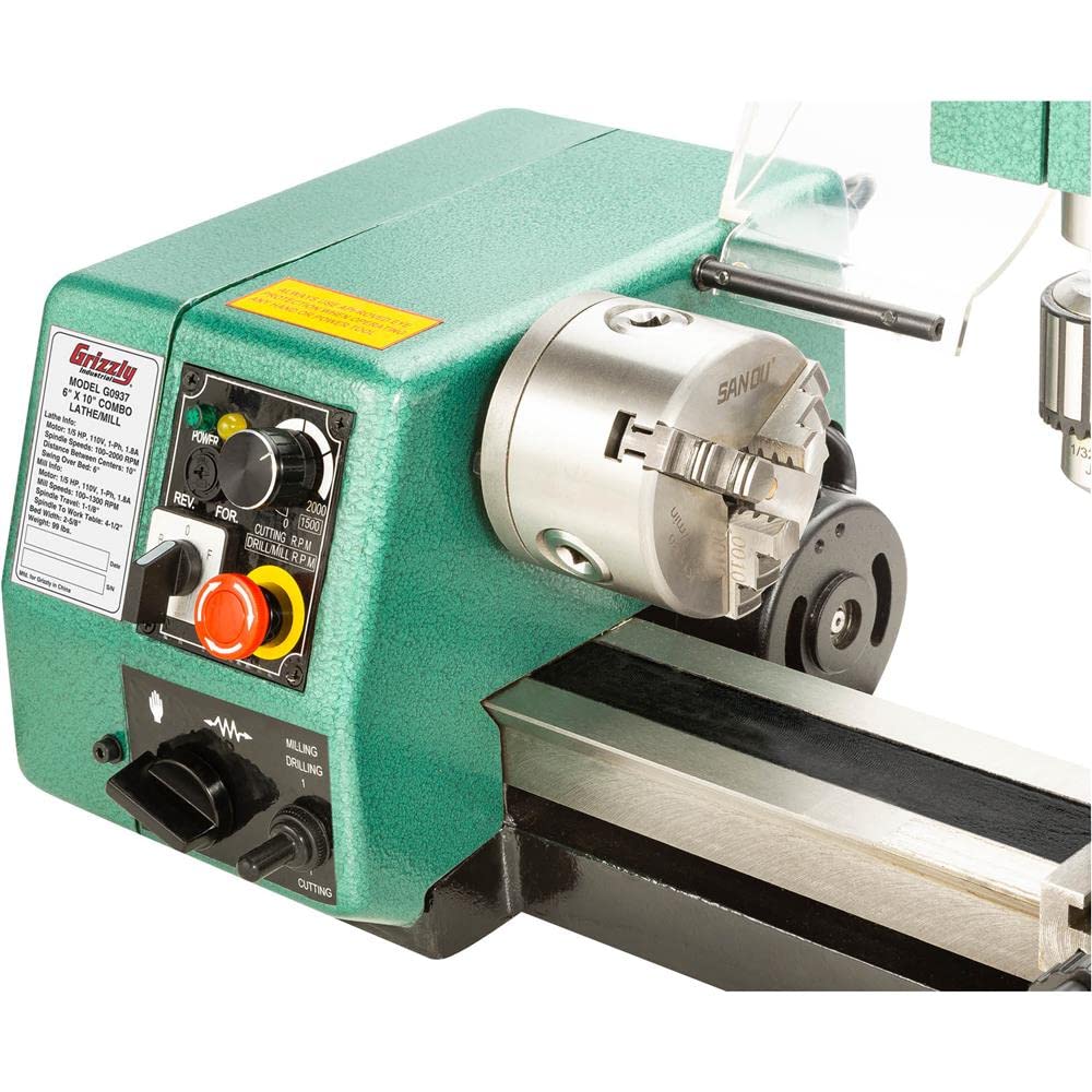 Grizzly Industrial G0937-6" x 10" Combo Lathe/Mill Grizzly Industrial