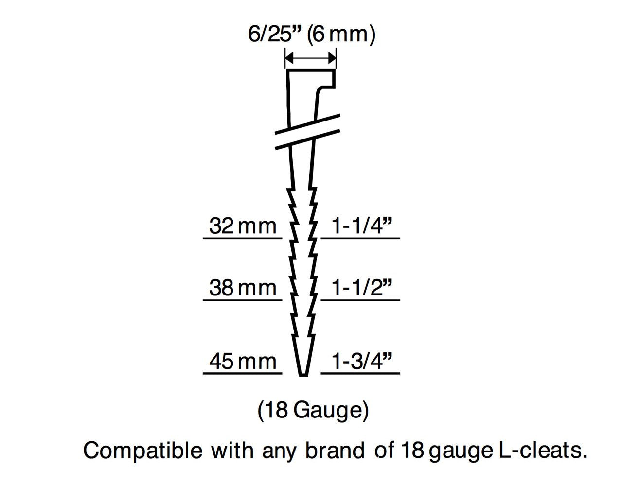 Estwing EF18GLCN Pneumatic 18-Gauge 1-3/4" L-Cleat Flooring Nailer Ergonomic and Lightweight Nail Gun with No-Mar Baseplates for Tongue and Groove, Estwing