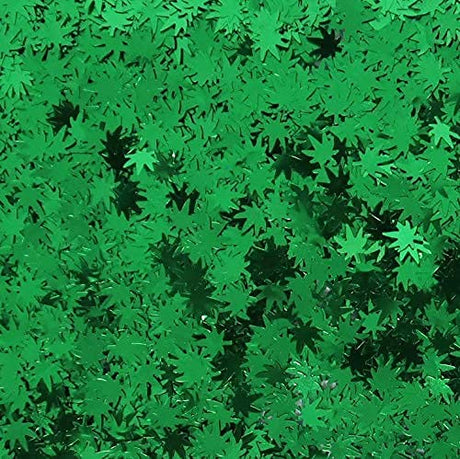 3 Pack - Green, Rainbow & Silver Holographic Leaf Glitter - Solvent Resistant & Cosmetic Grade - Face Body Nails Resin Arts & Crafts, Tumblers, Bath Electric Bliss Beauty