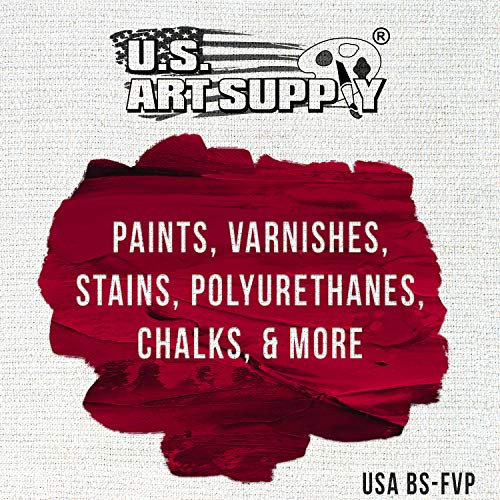 U.S. Art Supply Variety Pack Foam Sponge Wood Handle Paint Brush Set (Value Pack of 20 Brushes) - Lightweight, Durable and Great for Acrylics, - WoodArtSupply