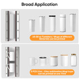 Tumbler Heat Press Machine Pro 30 OZ - Diyand 110V Heat Press Fits 30OZ 20OZ 16OZ Sublimation Skinny Straight Tumblers Glass, 11OZ DIY Mug Tumbler Diyand