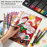Shuttle Art Professional Drawing Kit, 123 Pieces of Drawing Pencils Set Includes Colouring Pencils, Watercolor, Charcoal, Graphite and Sketch, Ideal Shuttle Art