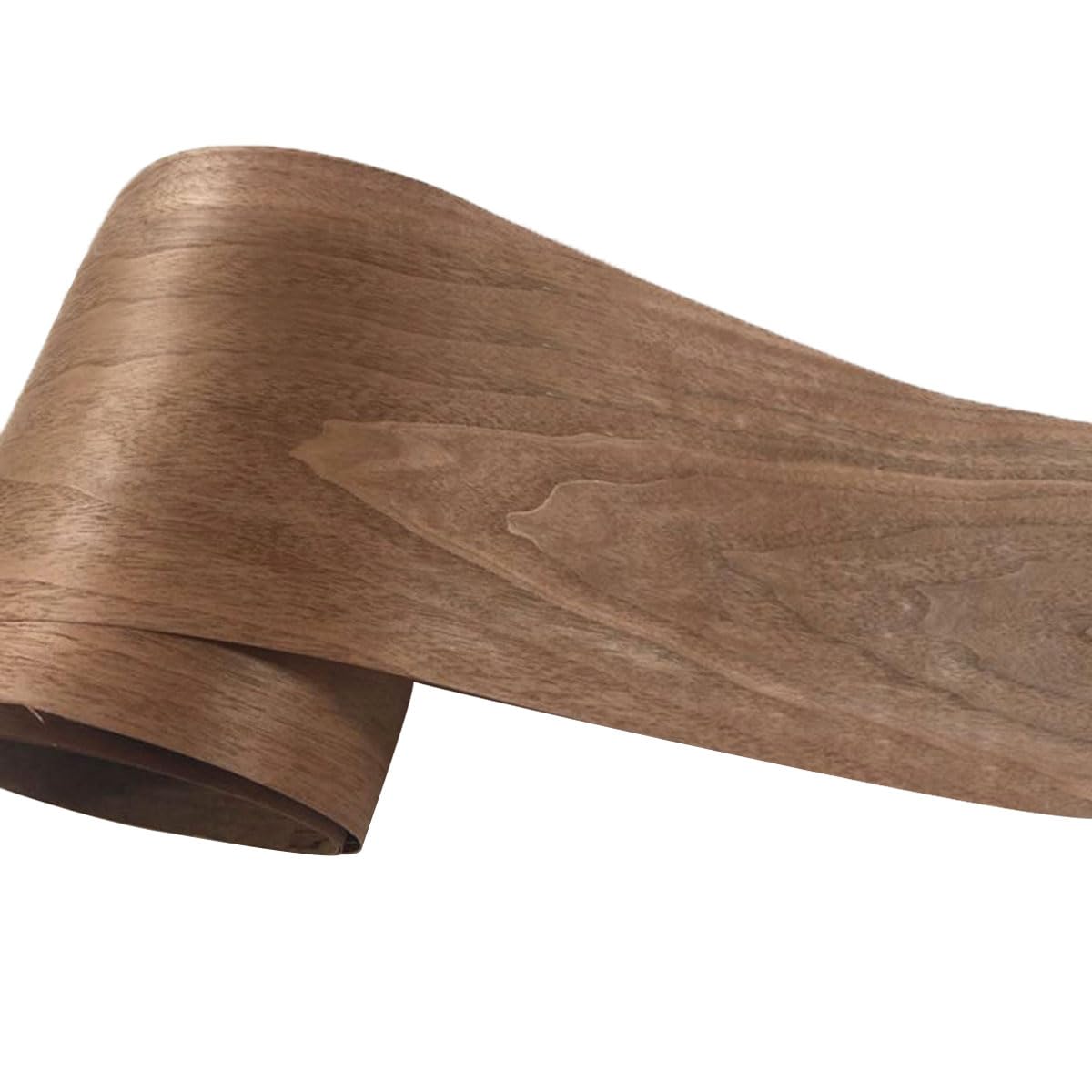 Natural Black Walnut Veneer Wood Sheets - DIY Speaker Renovation and Furniture Restoration - Unfinished Wooden Sticker - Handmade Dark Style - 7.8 x Samlee