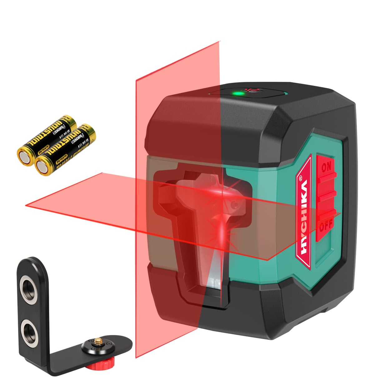 Laser Level, HYCHIKA 50 Feet Cross Line Laser with Dual Modules, Self Leveling Laser Level, Switchable Self-Leveling Vertical and Horizontal Line HYCHIKA BETTER TOOLS FOR BETTER LIFE