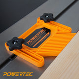 POWERTEC 71551 Safety Kit - Featherboard, Push Block and Push Stick, 3PK POWERTEC