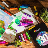 Tempera Paint Sticks (30 Large Paint Sticks) - Paint sticks for Kids Washable - Safe Arts and Craft Paint Sticks for Toddler or Child Use - For Wood Zenacolor