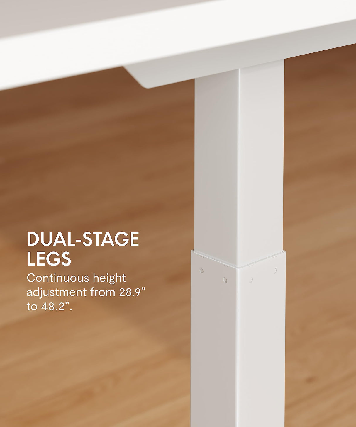 FLEXISPOT Pro Corner Desk Dual Motor L Shaped Computer Electric Standing Desk Sit Stand Up Desk Height Adjustable White Desk Home Office Table with FLEXISPOT