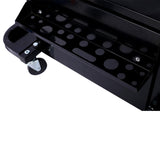 AMZOSS 3-Drawer Rolling Tool Chest Seat Garage Glider Mechanic Stool with Magnetic Side Trays, Heavy Duty Rolling Tool Box for Warehouse, Workshop, AMZOSS