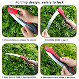 WEIMELTOY 10 Inch Heavy Duty Pruning Saw, Folding Hand Saw with SK5 Curved Blade, Triple-cut Razor Teeth Used for Trees Wood Cutting Camping WEIMELTOY