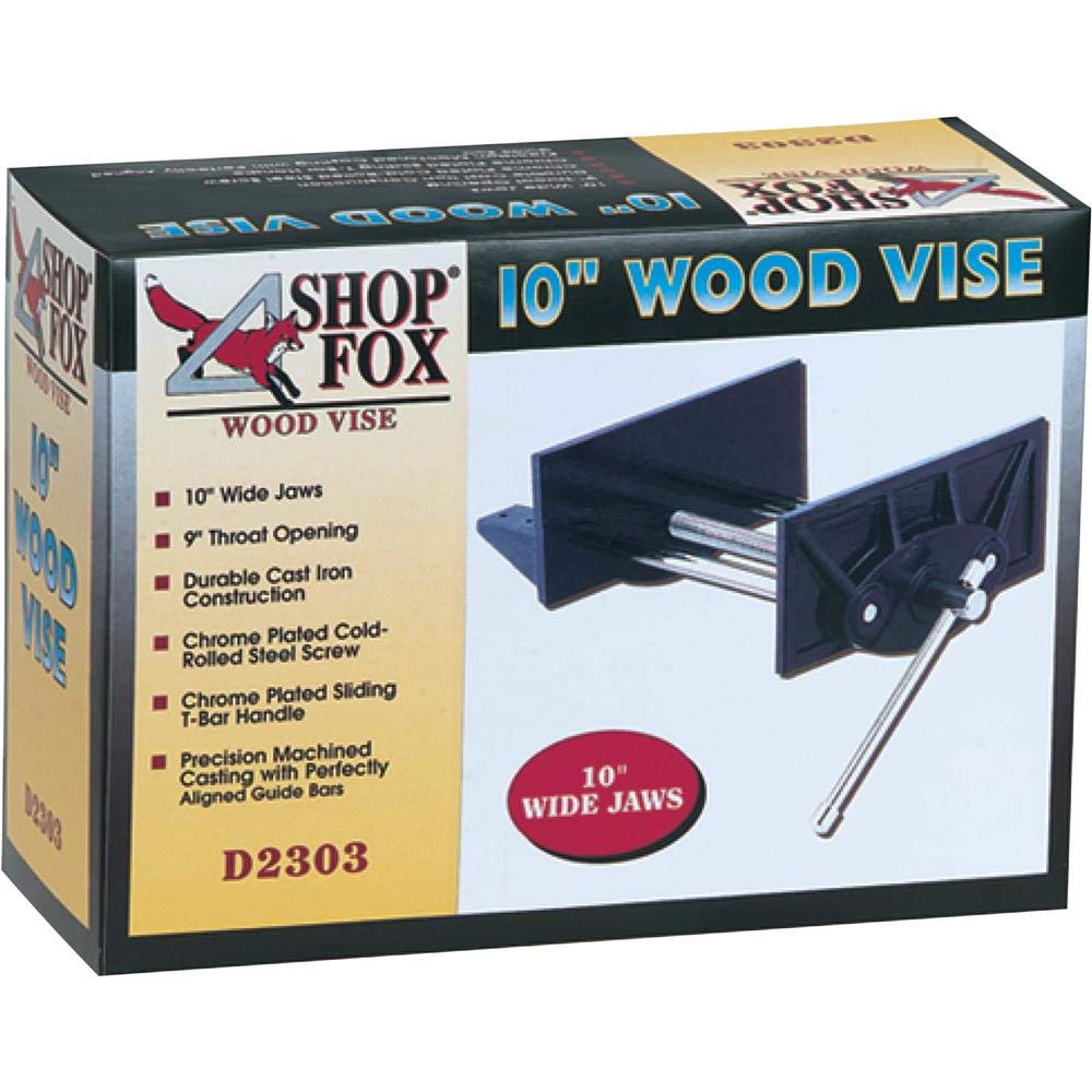 Shop Fox D2303 10-Inch Wood Vise - WoodArtSupply