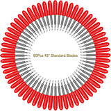 CJRSLRB 60Pcs Replacement Cutting Blades for Cricut Explore Air 2 /Air 3/Maker/Maker 3/Expression, 45 Degree Standard Fine Point Blade for Most Vinyl CJRSLRB