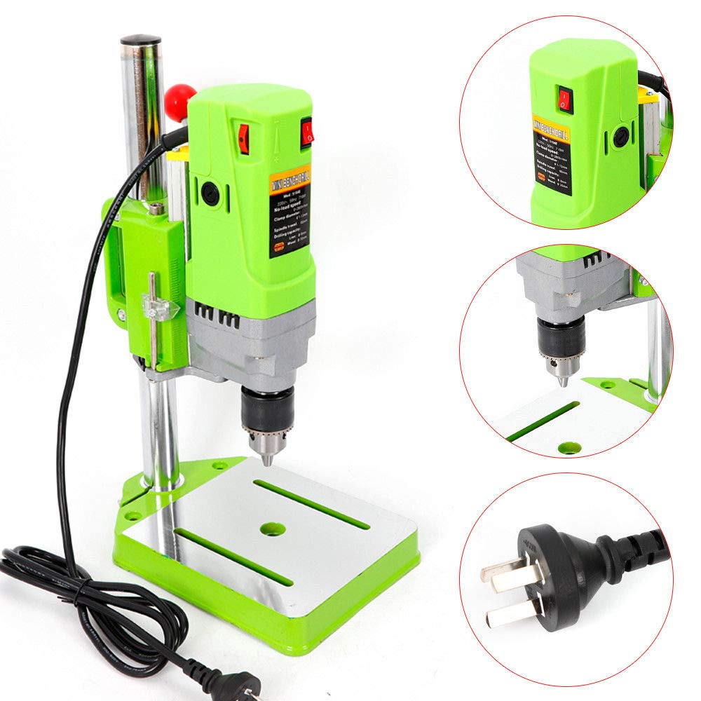 Mini Electric Bench Drill Press Stand Mini Portable Press Workbench Wood Drilling Machine Iron Wood for DIY 710W SHZICMY